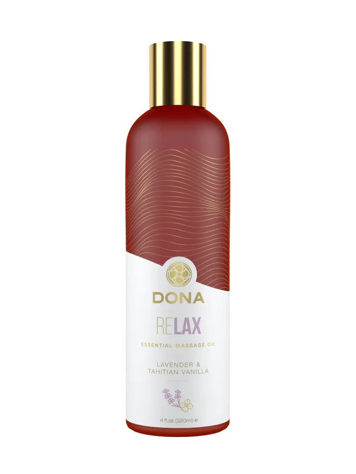Couples DONA Essential Massage Oil Relax Lavender Tahitian Vanilla Massage 4 floz 120 ml Dona Couples DONA Essential Massage Oil Relax Lavender Tahitian Vanilla Massage 4 floz 120 ml Dona