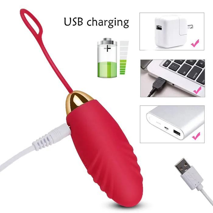 Couples sextoypremium 10 SPEED SILICONE BULLET EGG VIBRATORS FOR WOMEN WIRELESS REMOTE CONTROL VIBRATING USB RECHARGEABLE MASSAGE BALL ADULT SEX TOYS
