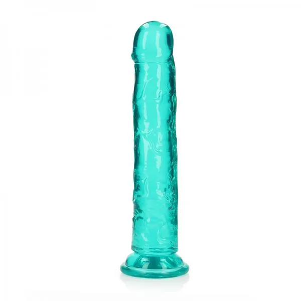 Dildos Seductucom Realrock Crystal Clear Straight 10 In Dildo Without Balls Turquoise