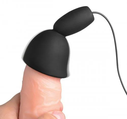 Male Sex Toys Deluxe 10 Mode Silicone Penis Head Teaser Black Trinity Vibes Male Sex Toys Deluxe 10 Mode Silicone Penis Head Teaser Black Trinity Vibes