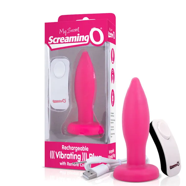 Male Sex Toys Screaming O Vibrating Plug With Remote Pink
