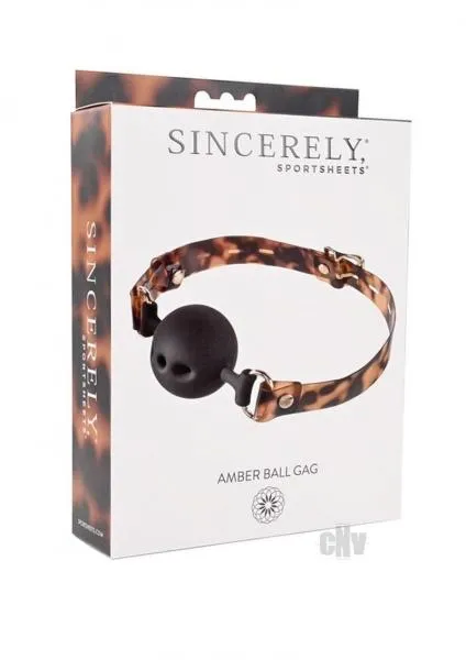 Male Sex Toys Seductucom Sincerely Amber Ball Gag