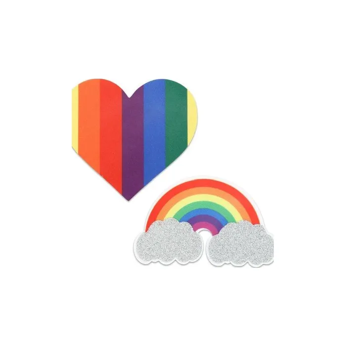 Peekaboo Pasties Vibrators Pride Glitter Rainbows and Hearts Pasties RainbowGlitter Peekaboo Pasties Vibrators Pride Glitter Rainbows and Hearts Pasties RainbowGlitter