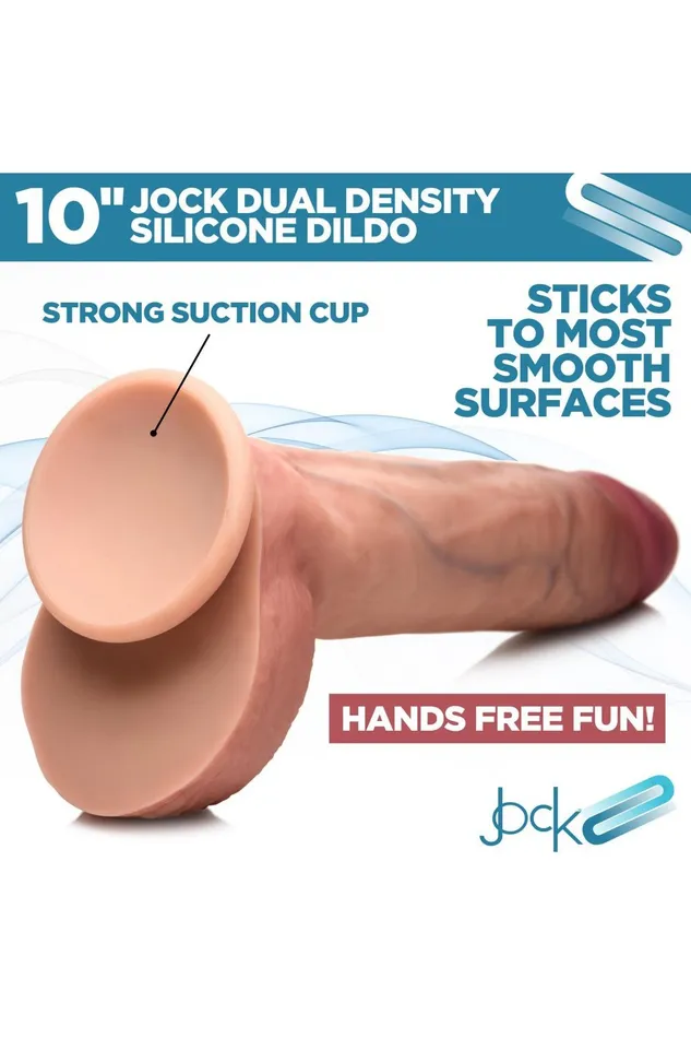 Ultra Realistic Dual Density Silicone Dildo with Balls 10 Inch Sd Female Sex Toys