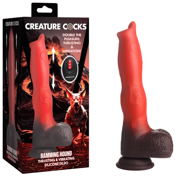 XR Brands Female Sex Toys Ramming Hound Thrusting Vibrating Silicone Dildo XR Brands Female Sex Toys Ramming Hound Thrusting Vibrating Silicone Dildo