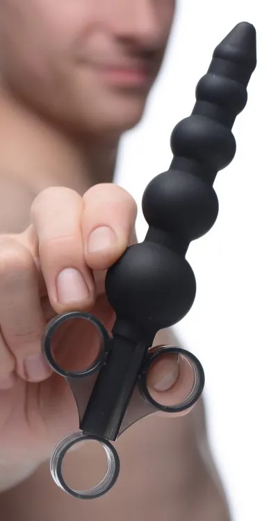 Male Sex Toys Master Series Master Series Beaded Shooter Lube Launcher