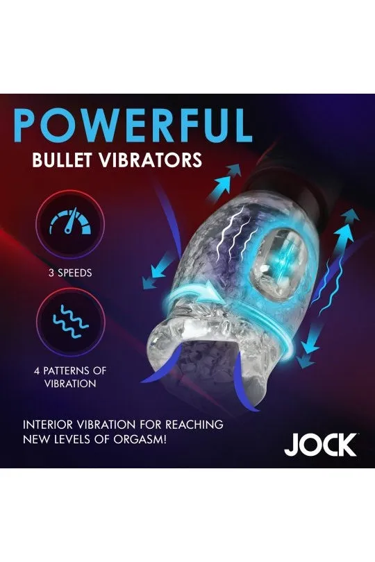 Sex On the Go Male Sex Toys Spinning and Thrusting Masturbator with 2 Bullets