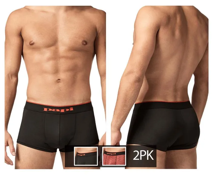 2PK Microflex Brazilian Trunks Papi Vibrators 2PK Microflex Brazilian Trunks Papi Vibrators