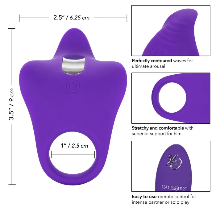 CalExotics Male Sex Toys Silicone Remote Orgasm Ring