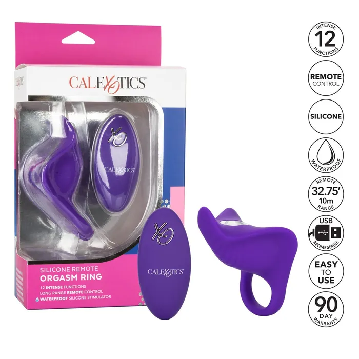 CalExotics Male Sex Toys Silicone Remote Orgasm Ring