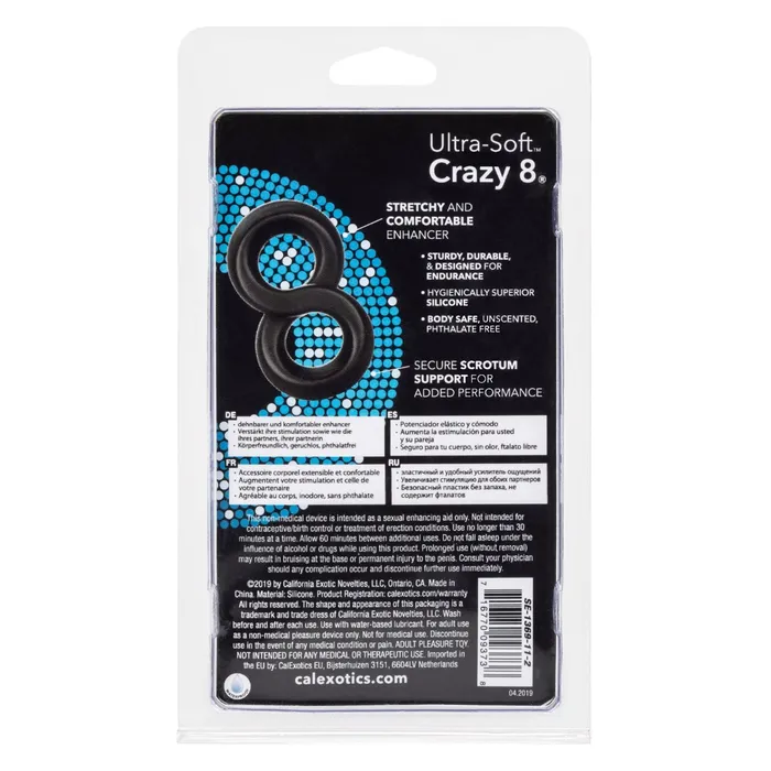 CalExotics Male Sex Toys UltraSoft Crazy 8