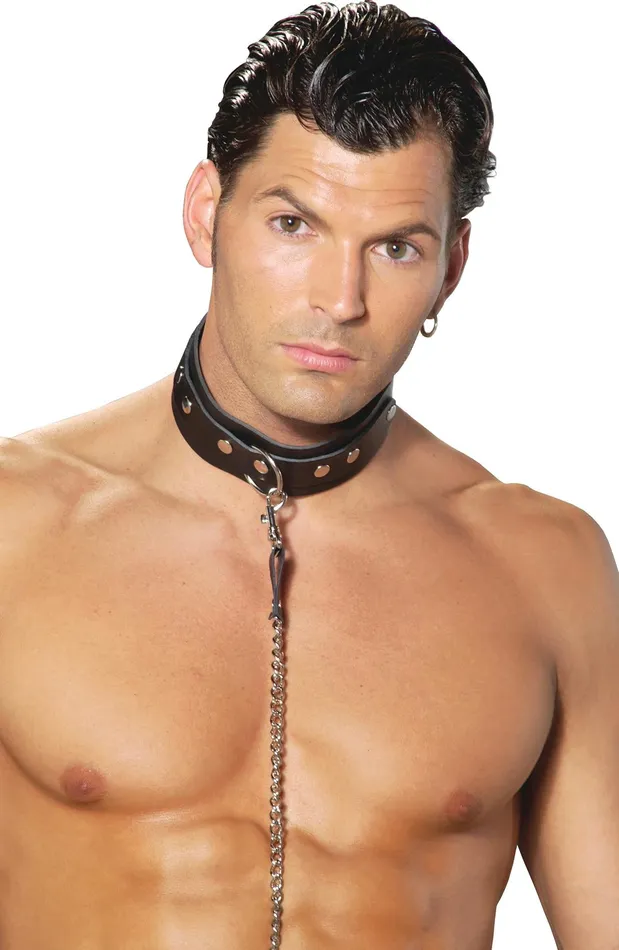 Casual Toys Male Sex Toys Leather Collar W O Ring