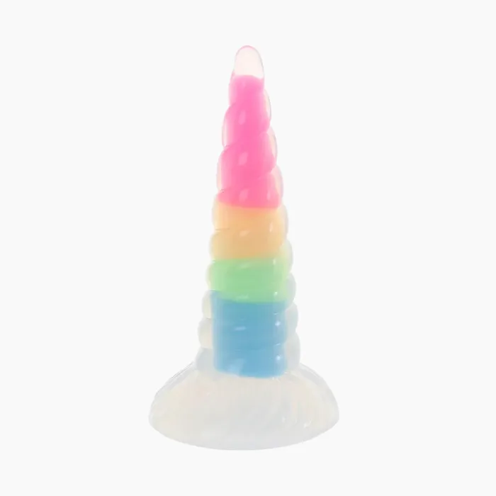 Creature Cocks Dildos UniGlow Rainbow Silicone Dildo