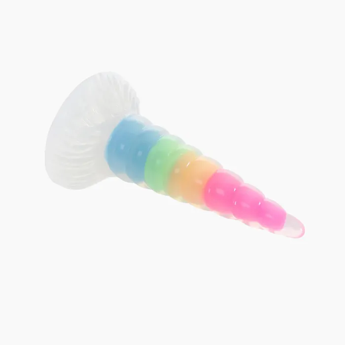 Creature Cocks Dildos UniGlow Rainbow Silicone Dildo