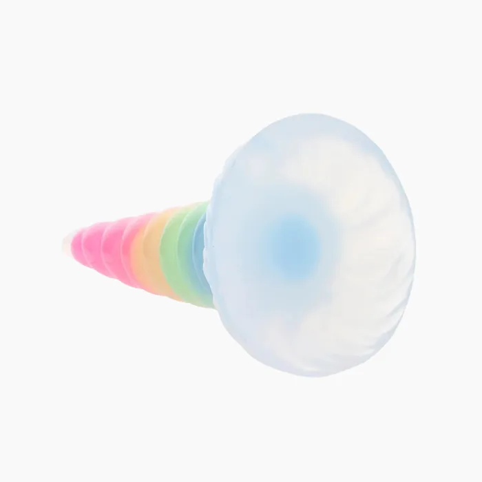 Creature Cocks Dildos UniGlow Rainbow Silicone Dildo