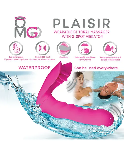 Deeva Vibrators Omg Plaisir Wearable Clitoral Massager Wgspot Vibrator Pink