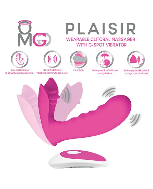 Deeva Vibrators Omg Plaisir Wearable Clitoral Massager Wgspot Vibrator Pink