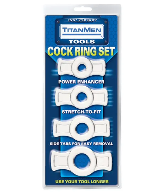 Doc Johnson Male Sex Toys Titanmen Tools Cock Ring Set