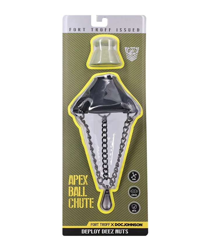 Fort Troff Apex Ball Chute Chained Ball Stretcher Black Doc Johnson Male Sex Toys Fort Troff Apex Ball Chute Chained Ball Stretcher Black Doc Johnson Male Sex Toys