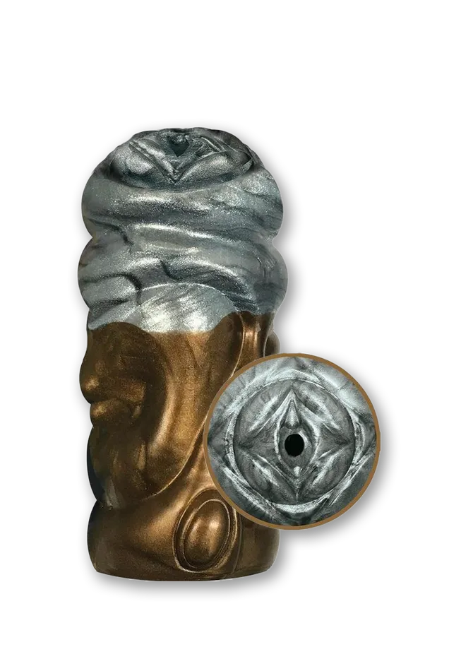 Icon Brands Alien Nation Alchemy Silicone Stroker CopperSilver Male Sex Toys