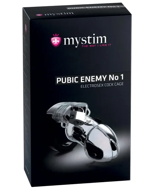 Mystim Gmbh Male Sex Toys Mystim Pubic Enemy 1 Cock Cage Clear