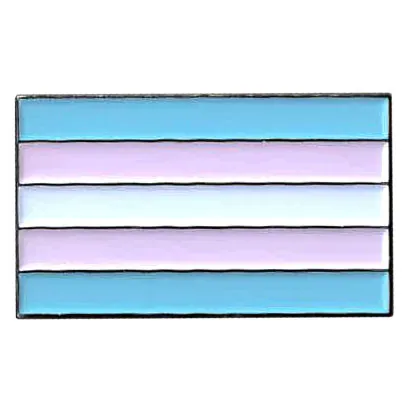 Vibrators iloveexcitement Yujean Trans Flag Enamel Pin