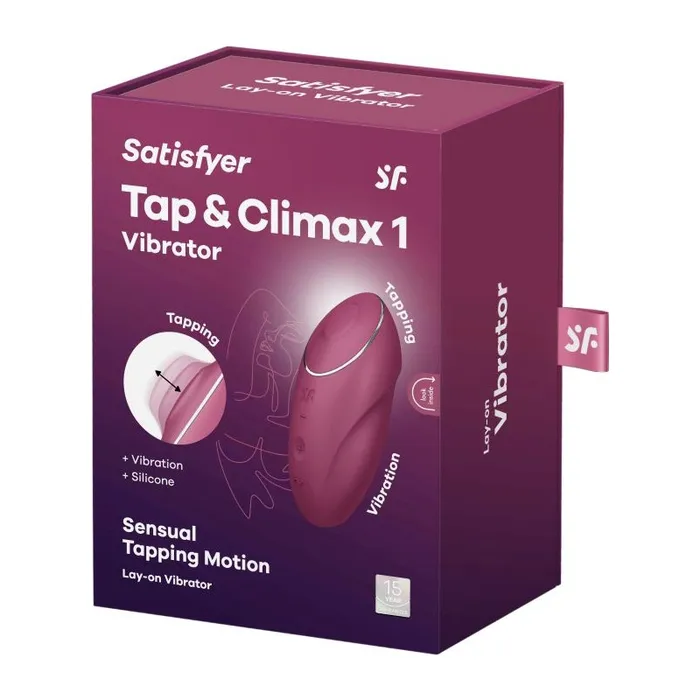 Vibrators Satisfyer Satisfyer Tap and Climax 1 Vibrator Red