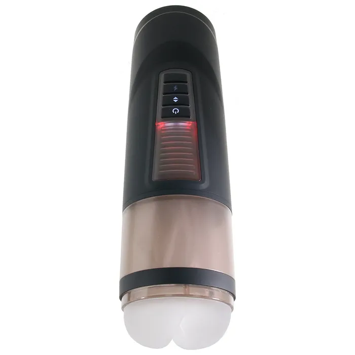 Anal Nalpac Gender X Message In A Bottle Rechargeable Thrusting Spinning Stroker with Suction Cup Base Black
