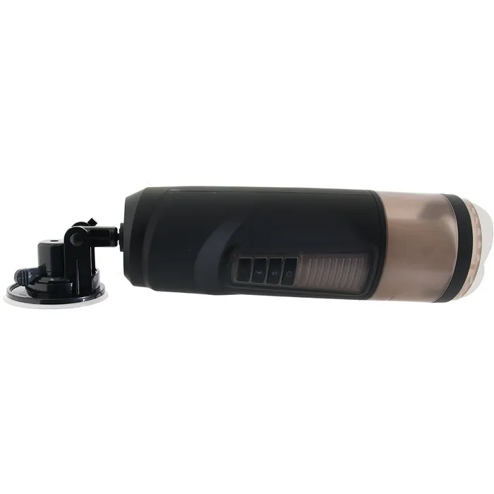 Anal Nalpac Gender X Message In A Bottle Rechargeable Thrusting Spinning Stroker with Suction Cup Base Black