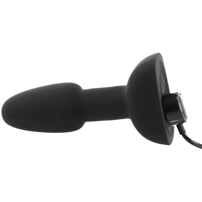 bVibe Rimming Petite Rechargeable RemoteControlled Vibrating Silicone Anal Plug with Rotating Beads Black Nalpac Male Sex Toys