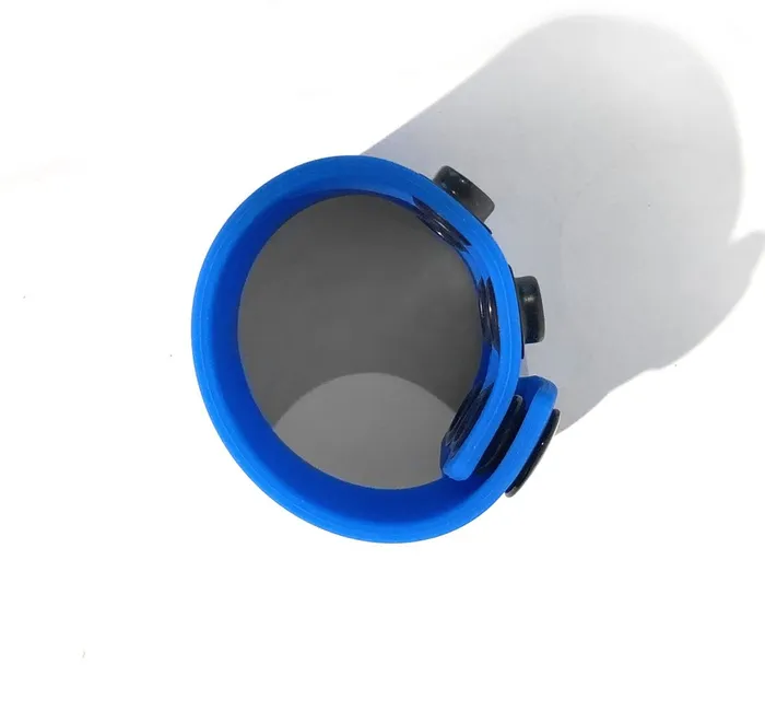 Boneyard 15inch Silicone Ball Strap 3 Snap Blue Boneyard Anal