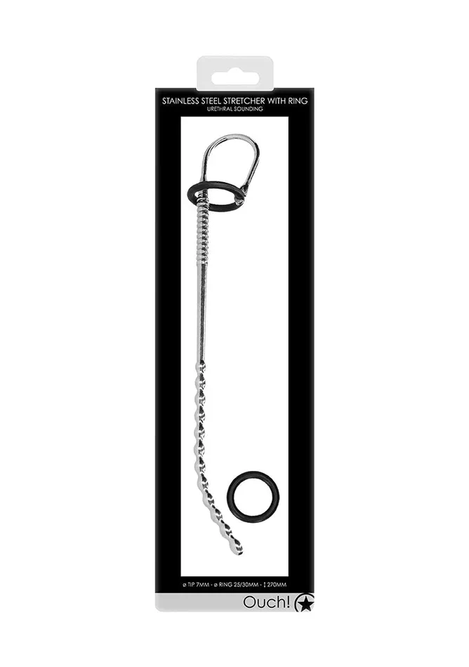 Shots America Male Sex Toys Urethral Sounding Metal Stretcher