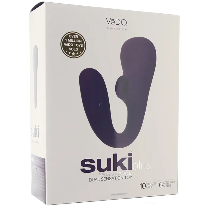 Vedo Suki Plus Rechargeable Dual Sonic Vibe Deep Purple Nalpac Vibrators Vedo Suki Plus Rechargeable Dual Sonic Vibe Deep Purple Nalpac Vibrators