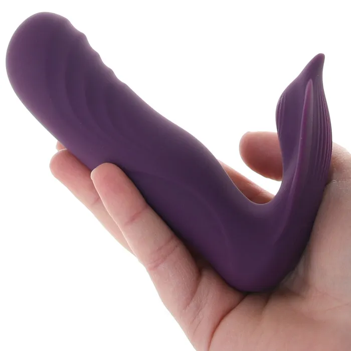 Vibrators Nalpac Gender X Velvet Hammer Rechargeable RemoteControlled Thumping Thrusting Dual Stimulator Purple