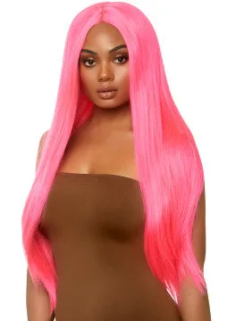 Anal Leg Avenue Long Straight Wig 33 Inch Pink