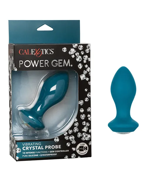 Cal Exotics Anal Power Gem Vibrating Crystal Probe Blue