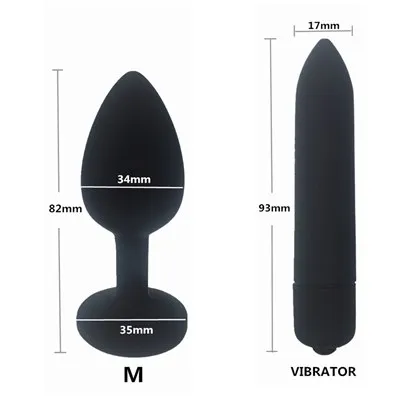Female Sex Toys Own Pleasures Crystal Butt Plugs and Silicone Vibrator