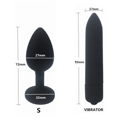 Female Sex Toys Own Pleasures Crystal Butt Plugs and Silicone Vibrator