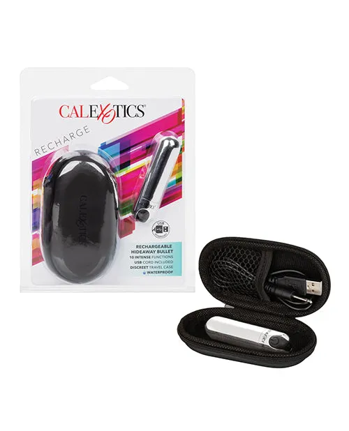 Female Sex Toys Rechargeable Hideaway Bullet Silver Cal Exotics