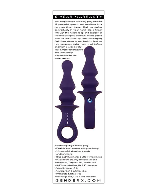 Gender X Ring Pop Purple GenderX Vibrators