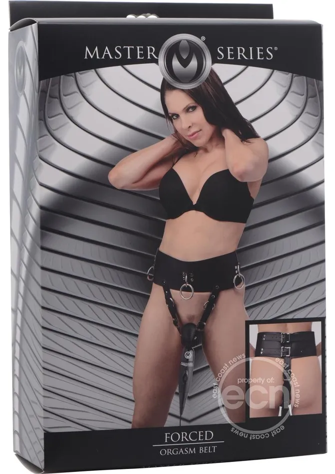 Master Series Forced Orgasm Belt Black XR Brands Anal