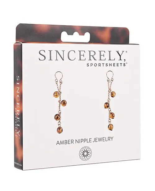 Nipple Clitoral Toys Sportsheets Sincerely Amber Nipple Jewelry