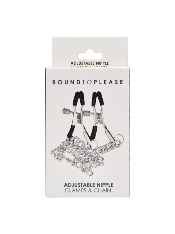 NNN Retail Ltd Female Sex Toys Bound To Please Adjustable Nipple Clamps Chain