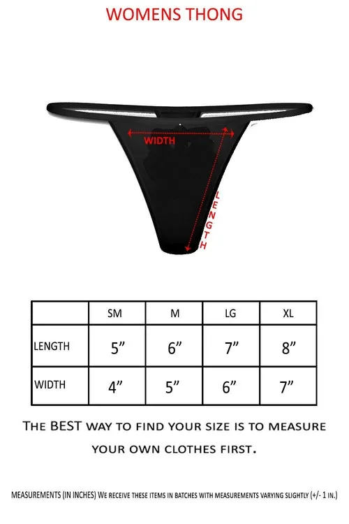 Own Pleasures Thongs wih Funny Message lot of 3 Anal