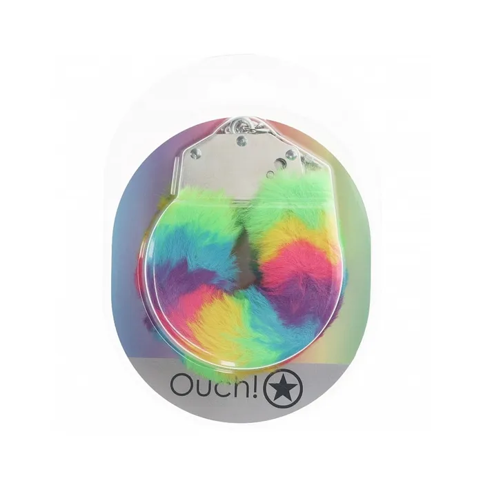 Shots Couples Ouch HeavyDuty Fluffy Handcuffs Multicolor 1