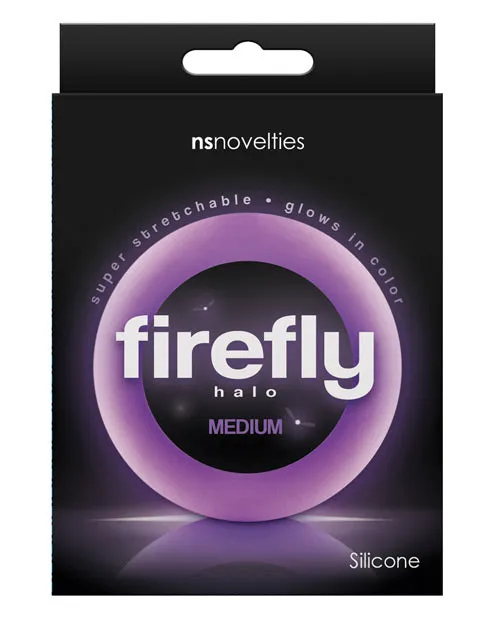 Vibrators NS Novelties Firefly Halo Medium Cockring Purple