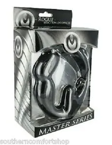 XR Brands Anal Master Series Rogue Erection Enhancer Cockring With Prostate Stimulator Black 45 Inch