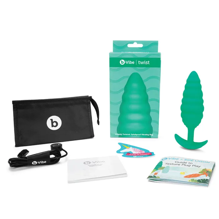 Anal BVibe Vibrating Twist Texture Plug
