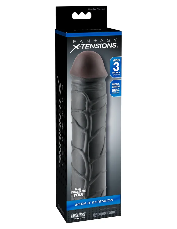Anal Fantasy Xtension Mega 3Inch Extension Black Pipedream