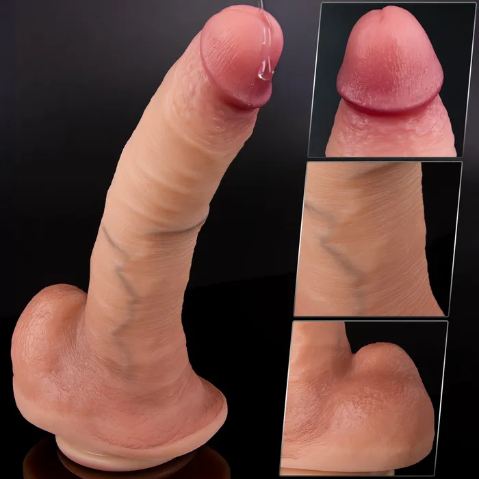 Berry Double Layer Silicone Realistic Dildo QUTOYS Female Sex Toys Berry Double Layer Silicone Realistic Dildo QUTOYS Female Sex Toys